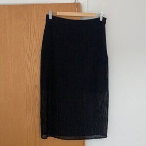 Back Stretchy Halston Pencil Skirt